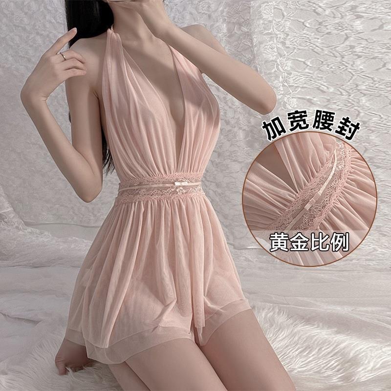 Sexy and Playful Lingerie, See-Through Seductive Mesh Sleepwear for Women, Pure Desire Outfit, High-End Style Set, Plus Size, Sensual