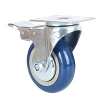 Jingmu mobile climbing ladder caster platform ladder wheel accessories 4-inch flat steering wheel with brake polyurethane wheel