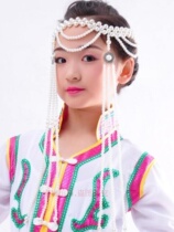 Mongolian womens head adorned with female adult string beads girl girls handmade performance dancing headgear for childrens head direct