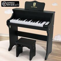 Qiaowa Xiaogang0 piano childrens wooden 7441 quality baby toy mini electronic piano keys can be played as a gift for children