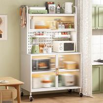 Kitchen rack floor-standing multi-functional storage cabinet household cupboard dining side multi-layer storage cabinet cabinet storage cabinet