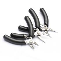 Mini needle nose pliers small handmade pliers jewelry products diy wire-wound round nose pliers model diagonal cutting pliers tool