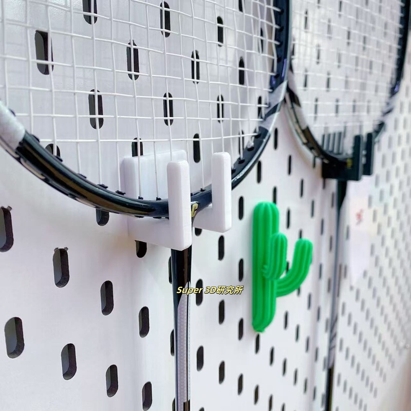 Badminton Racket Storage, Suitable for Ikea Skadis, Ikea Pegboard Accessories, Can Be Converted to Metal Round Holes Badminton Racket Storage, Suitable for Ikea Skadis, Ikea Pegboard Accessories, Can Be Converted to Metal Round Holes