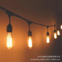 Outdoor waterproof lamp holder E27 screw lamp holder chandelier household outdoor cord-resistant high temperature and rainproof lantern bulb
