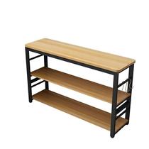 High-end kitchen rack multi-layer floor-to-ceiling household vegetable cutting table microwave oven storage rack long table