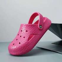 Crocs womens summer outdoor wear couples indoor home slippers household anti-slip anti-odor slippers mens summer beach shoes