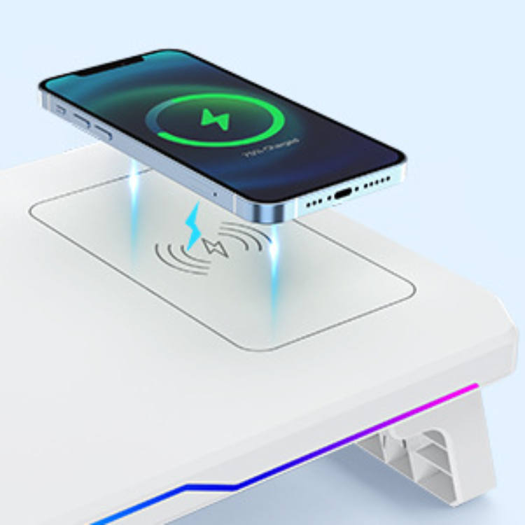 usb显示器增高架 电脑支架发光版 带hub带rgb灯桌面收纳架 显示器炫酷 发光增高架