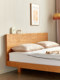 All Solid Wood Bed Japanese Style Bedroom 1.8m Double Bed 2m X 2.2m Scandinavian Simple Cherry Wood 1.5m Suspended Bed