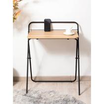 High-end Weiai folding table installation-free small simple computer desk office black long table rental house portable