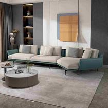 High-end fabric sofa special-shaped corner sofa small apartment technology cloth modern 2024 new living room Italian minimalist