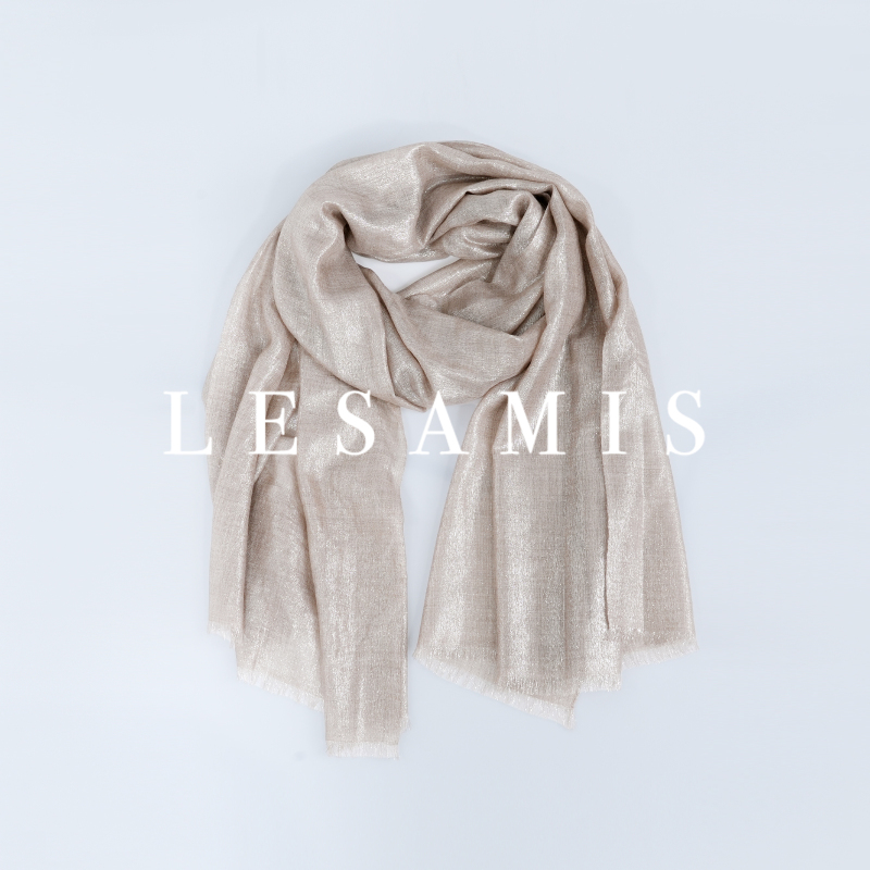 Lesamis "Luminous Silk Language" Top Luxury Line·Bc Style 100% Cashmere Autumn/Winter Scarf A762003330 Lesamis "Luminous Silk Language" Top Luxury Line·Bc Style 100% Cashmere Autumn/Winter Scarf A762003330