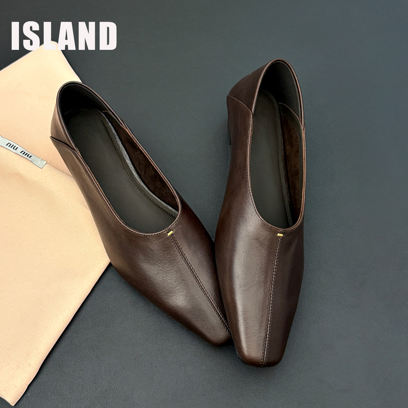 Retro Square-Toe Women's Shoes 2026 Autumn New Minimalist Versatile Old Money Style Flat Shoes Soft Sole Granny Shoes Retro Square-Toe Women's Shoes 2026 Autumn New Minimalist Versatile Old Money Style Flat Shoes Soft Sole Granny Shoes
