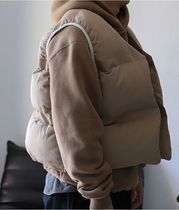 2024 Kanye West Winter black down vest thick loose Sleeveles