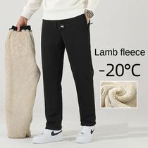 Winter Cashmere Pants Mens Fleece Warm Thick Casual Sports