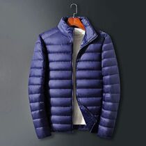 S-6XL Man Duck Down Jacket Ultra Light Spring Hooded Jackets