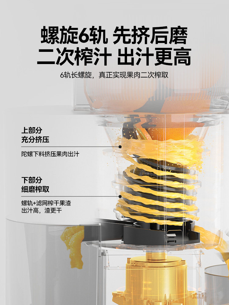 Thermos Original Juice Extractor, Household Juice Maker with Pulp Separation, Automatic Small Multi-Function Fruit and Vegetable Juicer