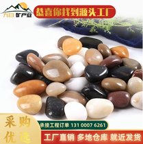 Guangxi cobblestone wholesale garden landscaping black and white Yuhua stone artificial river substation special river pebbles