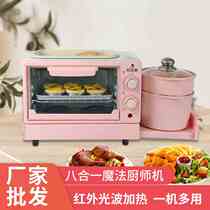 Breakfast machine household toaster small oven hot milk three-in-one multi-function toaster manufacturer electric toast
