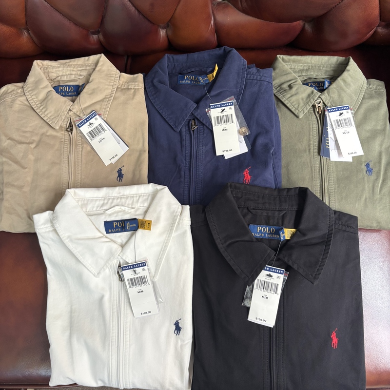 Polo Ralph Lauren Women's Full-Zip Lapel Jacket with Horse Logo Polo Ralph Lauren Women's Full-Zip Lapel Jacket with Horse Logo