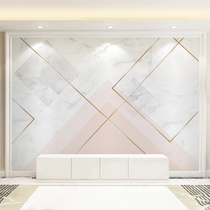 Internet celebrity light luxury wallpaper marble simple modern wall covering sofa living room TV background wall wallpaper seamless mural