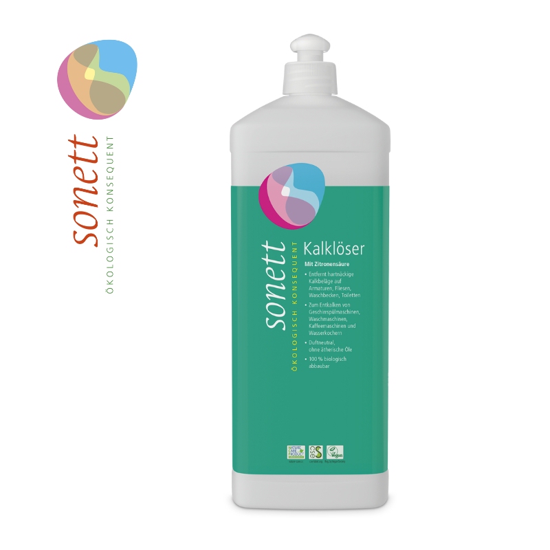 【Sonett】Multi-Purpose Descaler 1L Removes Limescale from Coffee Makers, Faucets, Tiles, Dishwashers, and Washing Machines