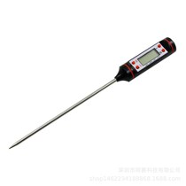Kitchen oil thermometer barbecue baking temperature measurement electronic food needle liquid display home black and white