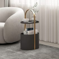 Nordic creative storage side table with Internet celebrity round living room sofa small coffee table storage corner bedroom storage rack