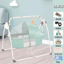 Baby cradle hammock electric rocking bed to coax baby foldable newborn baby rocking chair intelligent soothing