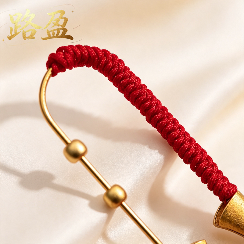 Luying D Safety Pin for Children, Babies, and Pregnant Women, DIY Gold Bead Safety Pin Pendant