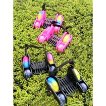 2024 New Hot Roller Skates Childrens Street PU Four-Wheel Wheel Shoes Starry Sky Smooth Wheel Heel Type Walking Two-Wheel Generation