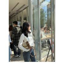Simeng basic thickened high-end round neck high-quality brushed bottoming regular version T-shirt more than two pieces per person light luxury