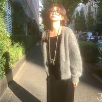 2024 spring new Korean designer Ba Naijia fever blogger mohair wool blend sweater
