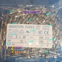 Fuse for induction cooker with lead pin 5*20mm glass fuse 5x20 10A12A15A20A25A