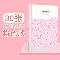 Record Book Floral Storage Book Pregnancy Cherry Cooperation Streamer Wearable Nail Transparent Memorial Book Retro]