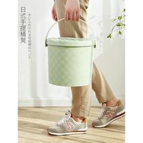 Plastic bucket stool with lid fashionable storage small bucket home bathing car washing fishing bucket stool thickened portable bucket