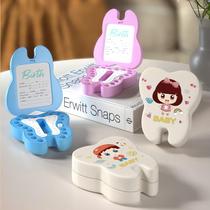 Teeth storage box tooth box deciduous tooth memorial box girls and boys clothing childrens tooth replacement box small box