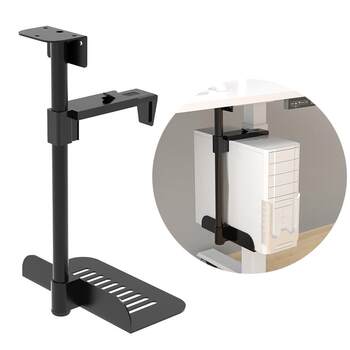 7w computer host bracket desktop chassis suspended bracket fixed hanging f76h9ht9 wall-mounted rack fixed under the table