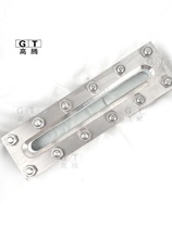 Manufacturer supplies stainless steel sight 304 right-angle square frame long sight glass with neck equipment sight glass plate sight glass