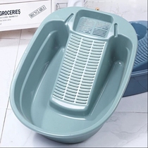 Laundry and laundry integrated basin large thickened plastic wash basin integrated wash basin with washboard for home students
