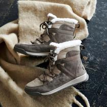 Boots Outdoor Womens Outdoor Waterproof Wool Anti-Slip Ski Shoes Ice Bear Warm Snow