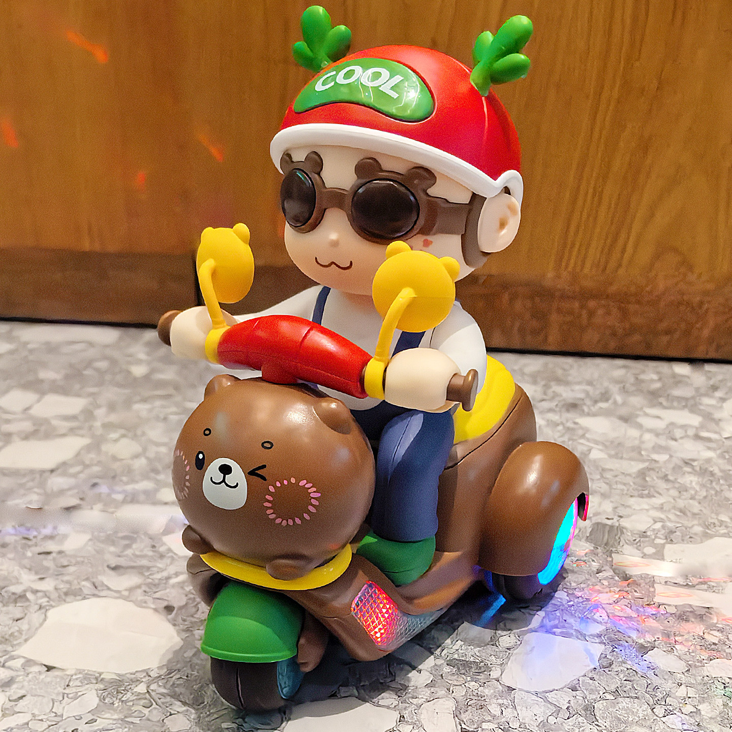 Трюковый игрушечный трехколесный велосипед для маленьких мальчиков и девочек, детская головоломка, от 0 до 1 года, 2 электрических велосипеда для танцев, 3 мотоцикла