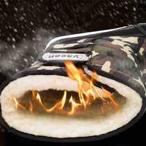 Factory direct sales winter outdoor snow boots mens high cotton boots snow shoes waterproof non-slip warm foreign trade hot model