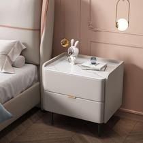 Full-solid wood bedhead modern simple luxury lamp bedside cabinet Superior bedside cabinet