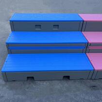 Shanghai schools new mobile folding PE plastic flip chorus steps three-layer stage music solid wood fingers