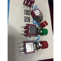 Chongguan imitation Taiwan push button switch DS-612 3 pin head red green black button PS102 point move PS8-11M