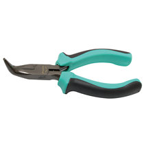 Taiwan Baogong PM-755 two-color mini toothed curved nose pliers 5-inch curved nose pliers elbow hardware tools