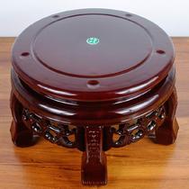 Solid wood home living room floor-standing flower stool bonsai wooden Chinese-style single indoor flower stand mahogany European-style storage rack