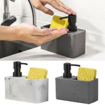 Lotion Bottle Sponge Brush Combo Surface Kitchen Soap