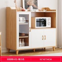Dining cabinet living room wall-mounted household cupboard simple storage cabinet tea cabinet kitchen cabinet oven microwave storage