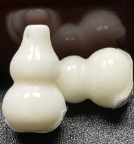 Shaanxi Lantian white jade gourd pendant blessing and fortune bracelet necklace delivery certificate lanyard